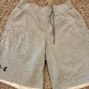 Under Armour Gray Athletic Shorts with Elastic Waistband